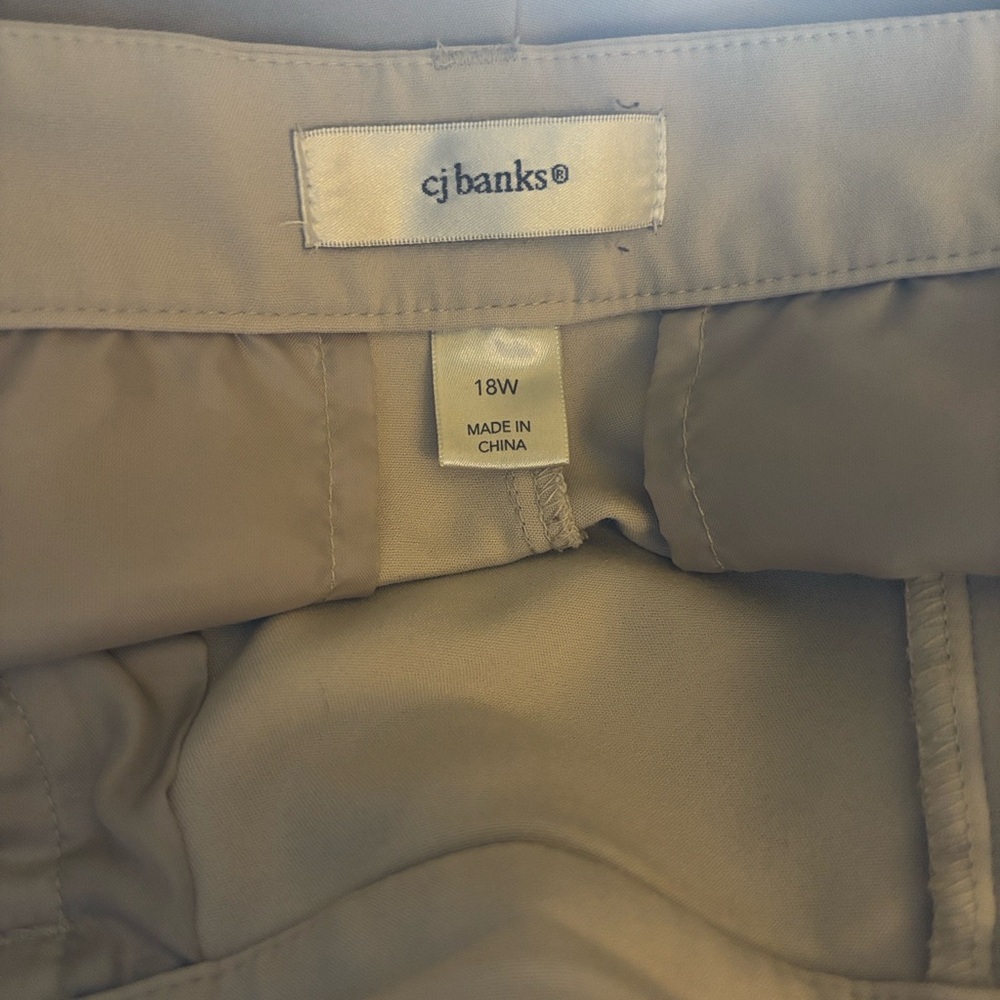 CJ Banks Light Tan Trousers - Picture 3 of 3